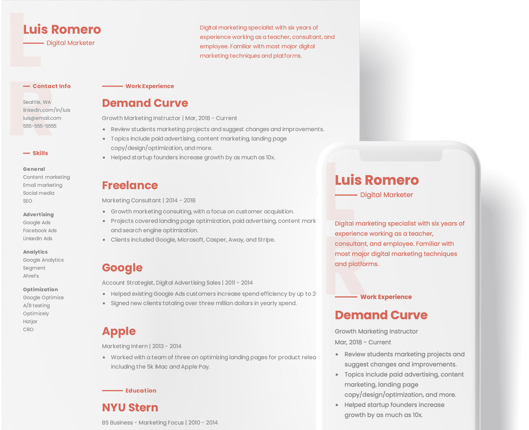 Resume template